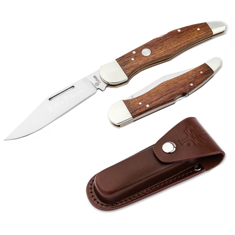 Knife - Böker TS 2.0 Folding Hunter One Blade Wood D2 (110871)