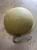 Vintage Vietnam Era Steel Pot Helmet w/Reversible Camo Cover