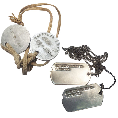 WWI or WWII Dog Tags