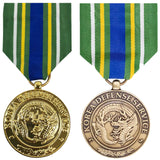 Full Size Medal - Korean Defense Service Anodized (24K-Gold Plated) & Non-Anodized