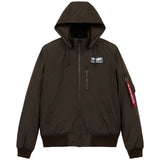 Alpha Industries MA-1 Hooded Rib Bomber Jacket