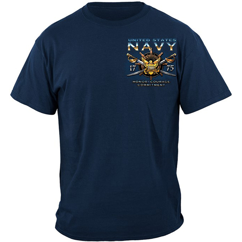 T-Shirt - US Navy USN Sailors Navy Schooner USS Constitution (MM2530 ...