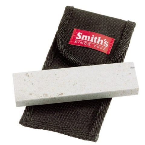 Knife Sharpener - 4" Natural Arkansas Sharpening Stone w/Pouch (MP4L)