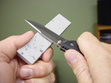 Knife Sharpener - 4" Natural Arkansas Sharpening Stone w/Pouch (MP4L)
