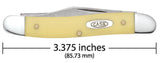 Knife - Case Yellow Synthetic Chrome Vanadium Pen (00109)