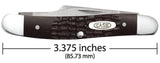 Knife - Case Brown Synthetic Medium Stockman (00217)