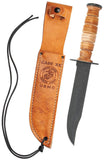 Knife - Case USMC Brown Leather Hunter Marine (00334)