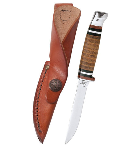 Knife - Case Leather Mini FINN Hunter w/Leather Sheath (00379)