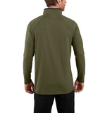 T-Shirt - Carhartt Force Relaxed Fit Long-Sleeve Quarter-Zip Pocket - Black