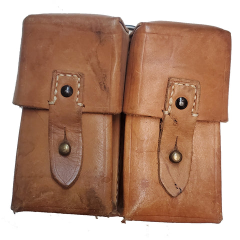 Ammo Pouch - French Leather Double