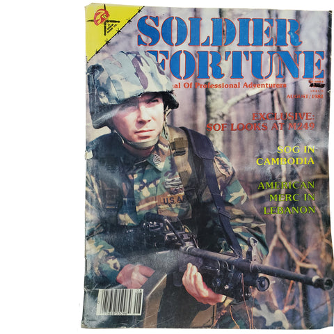 Vintage Soldier of Fortune Mag 1982 - Exclusive: SOF Looks at M249...