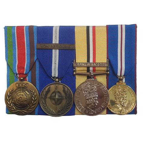 UN, NATO, Iraq & Queen Golden Jubilee Medal Mounted