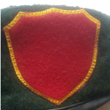 Green Beret w/Red Shield Patch