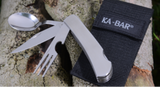 KA-BAR HOBO Stainless Utensils w/Black Nylon Sheath