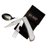 KA-BAR HOBO Stainless Utensils w/Black Nylon Sheath
