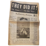 Rare San Francisco Examiner 4/17/1970 "They Did It! On Time... On the Nose"