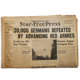 Rare Ventura County Star Free Press 12/30/1942 "30,000 Germans Defeated..."