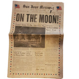 Rare San Jose Mercury 7/21/1969 "On The Moon!"