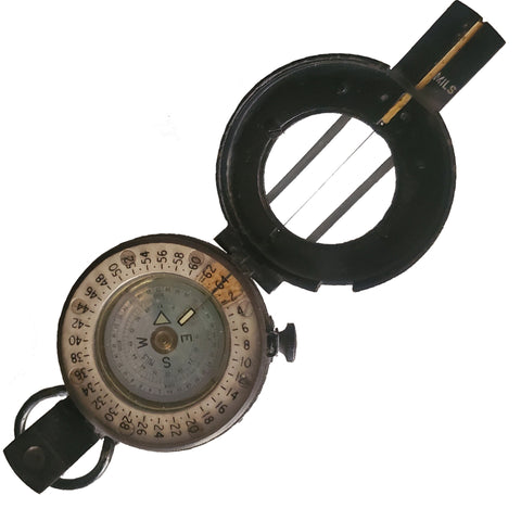 Vintage 1943 Mils MK1 Prismatic Compass