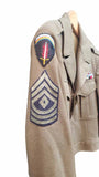 WWII Men's US Military Wool Field Jacket (Ike)- OD 36R