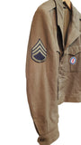 WWII Men's US Military Wool Field Jacket (Ike)- OD 40L