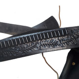 Holster - Vintage Hunter Floral Pattern Leather & Leather Belt (2)