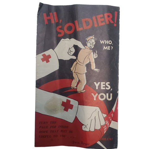 American Red Cross 1941 Pamphlet - "Hi, Soldier"
