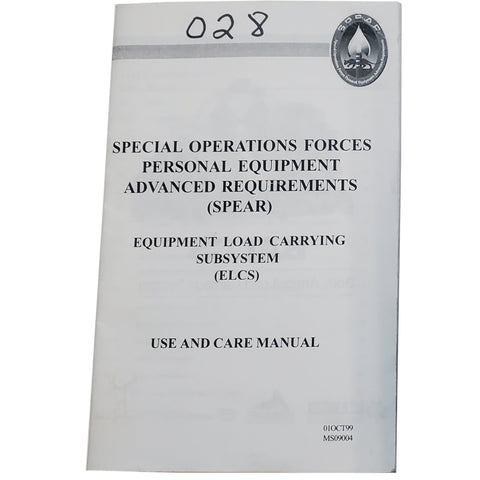 Special Operations Forces Personal Equipment Advanced Requirements - 1999