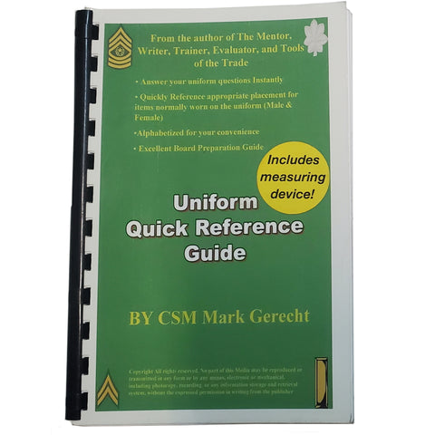 Handbook - Uniform Quick Reference Guide – Hahn's World of Surplus ...