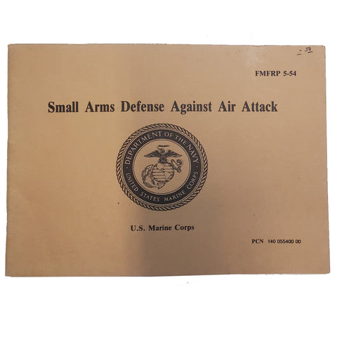 Small Arms Defense Against Air Attack FMFRP 5-54 - 1988