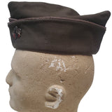 Vintage Army Garrison Cap w/WWII Engineer Center Fare Fac Pin