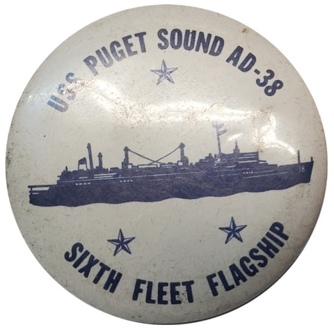 Vintage USS Puget Sound AD-38 Pin