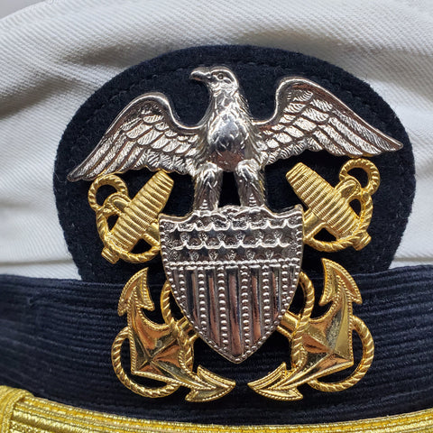 US Navy Dress Cap - White US Navy Dress Cap - White