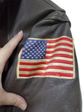 Vintage Leather Navy Pilots Jacket