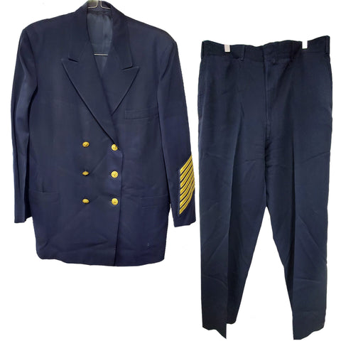 US Military Dress Blue Double Breasted Officer's Jacket & Pants