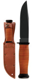 KA-BAR 2221 Leather Handled Mark 1 Straight Edge Knife