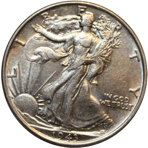 1943 Walking Liberty Half Dollar Coin (P)