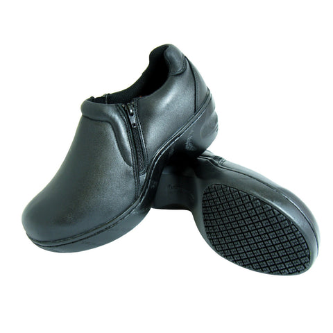 Genuine Grip Women's Slip on Zipper Shoe - Black 460