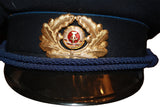 NVA Police Visor Hat 1925F - Blue w/ Rope Chinstrap