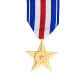 Full Size Medal - Silver Star - Anodized or Non-Anodized