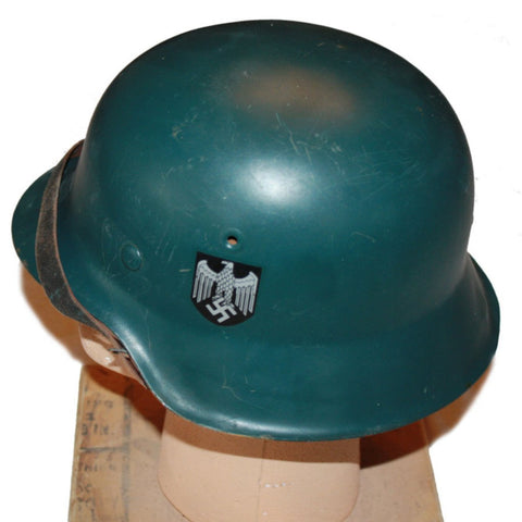 Vintage German WWII Luftwaffe Double Decal Helmet - 2418
