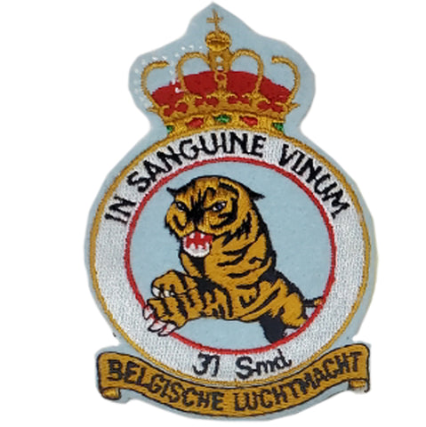 Patch - 31st Tiger Squadron "IN SANGUINE VINUM" - Sew On (Vintage) (7346)