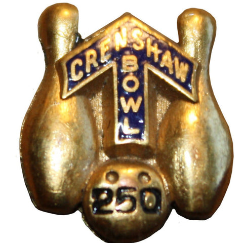 Vintage Crenshaw Bowl 250 Lapel Pin