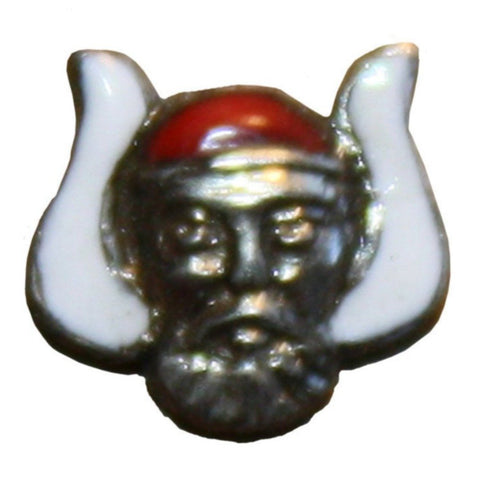 Vintage Miniature Lapel Pin w/ Man's Face and Horns