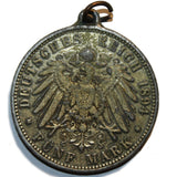 Vintage 1894 5 Mark - Albert I Coin Pendant