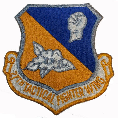 Patch - USAF - 27th Tactical Fighter Wing - Sew On (7443)