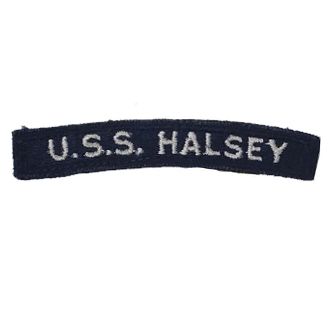 Patch -  U.S.S. Halsey Tab - Sew On (7447)