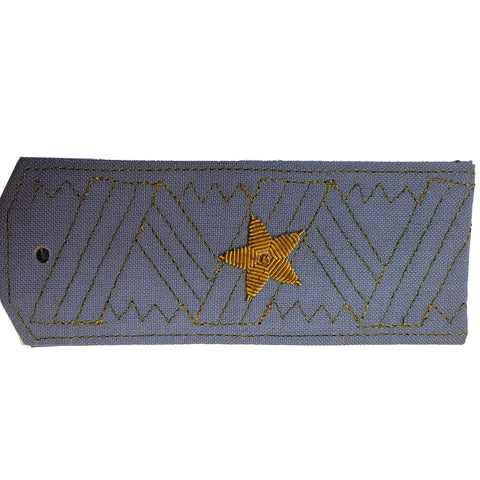 Vintage USSR General Military Epaulette (Single Shoulder Board) w/Gold Star