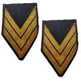 Patch - Vintage Sergeant Rank - Gold Bullion Embroidered
