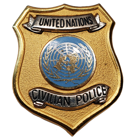 Defunct United Nations Civilian Police Shield Badge